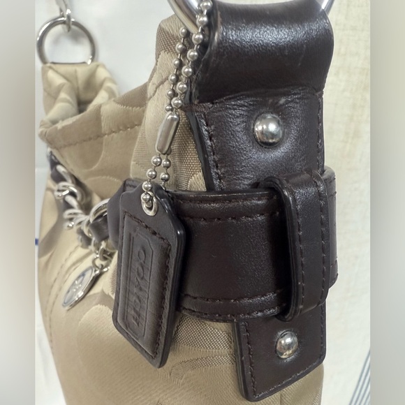 Coach Tan and Black Shoulder Bag - Picture 8 of 14